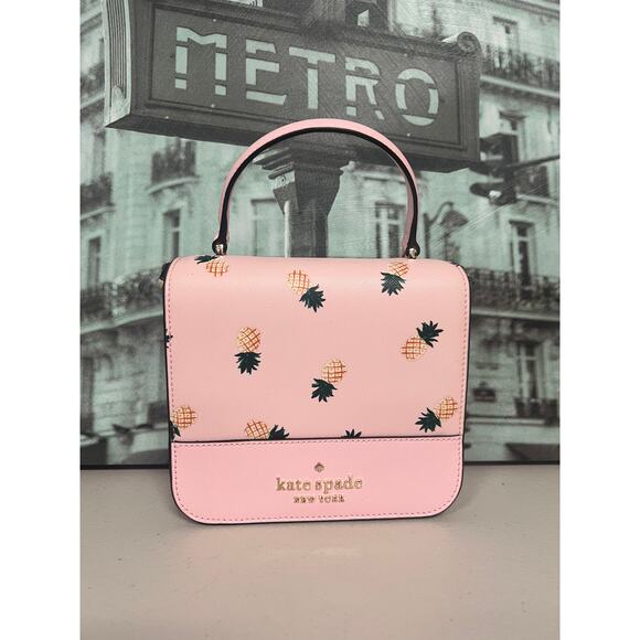 kate spade Handbags - Kate Spade K7629 Staci Square Pineapple Crossbody Pink